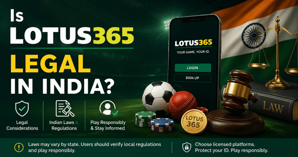 Is Lotus365 Legal in India?